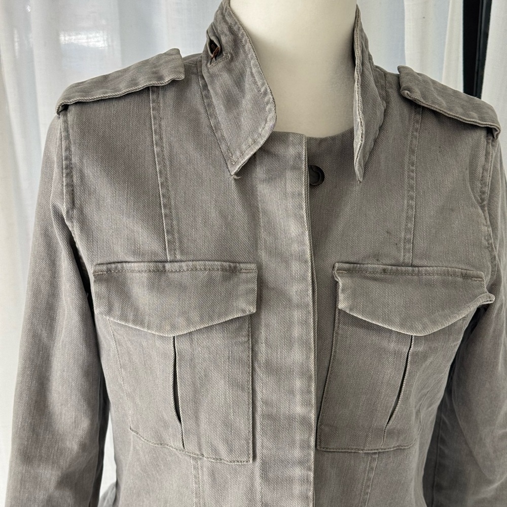 Joe's Jeans Gray Utility Jacket - Picture 4 of 14